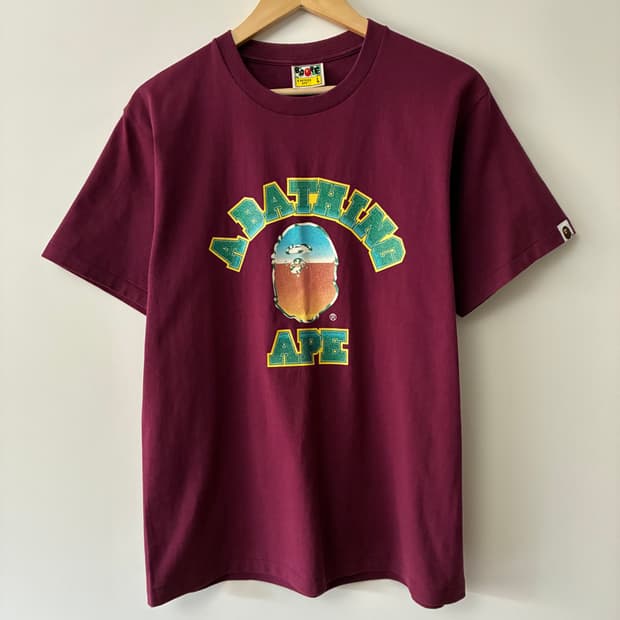 베이프 컬리지 반팔 티