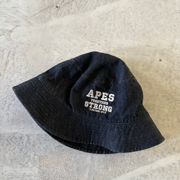 A Bathing Ape Denim Bucket Hat