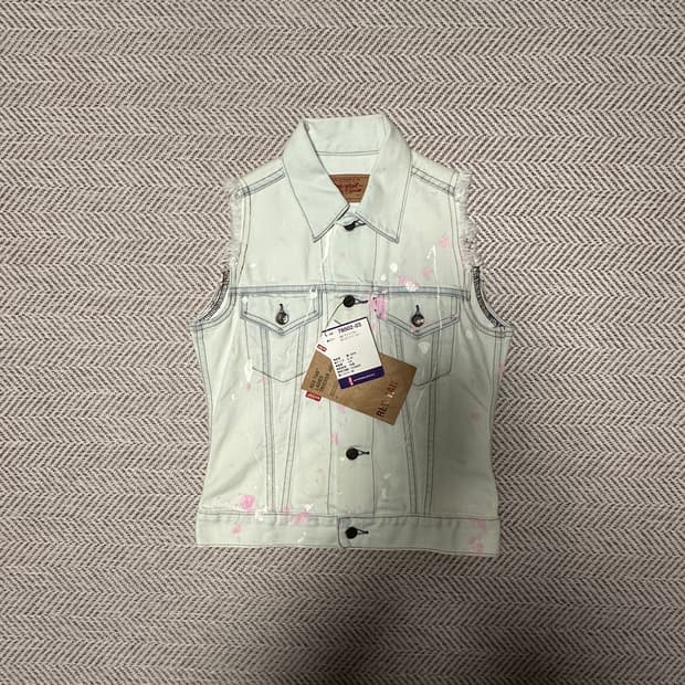 LEV'S 78500 painting denim vest