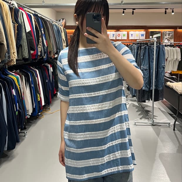 JPN 빈티지 린넨 반팔 원피스