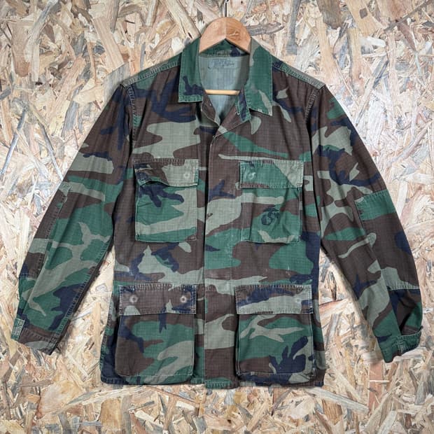 오리지널 미해병대(USMC) 우드랜드 립스탑 BDU 자켓