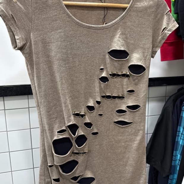 damaged t-shirt