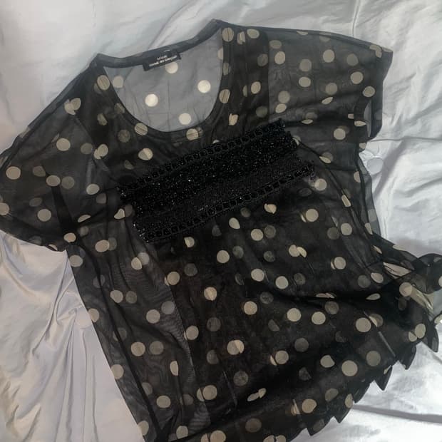 Comme des Garcons Tricot 플리츠 반팔