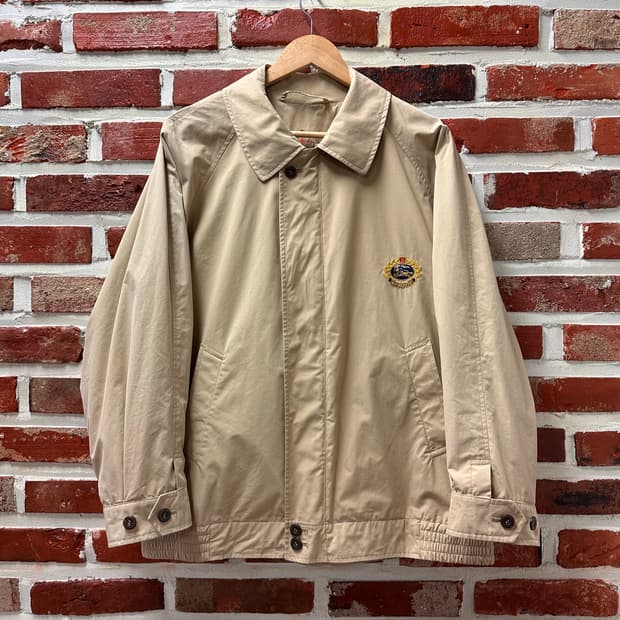 (M)버버리 크레스트 자수로고 헤링턴 자켓