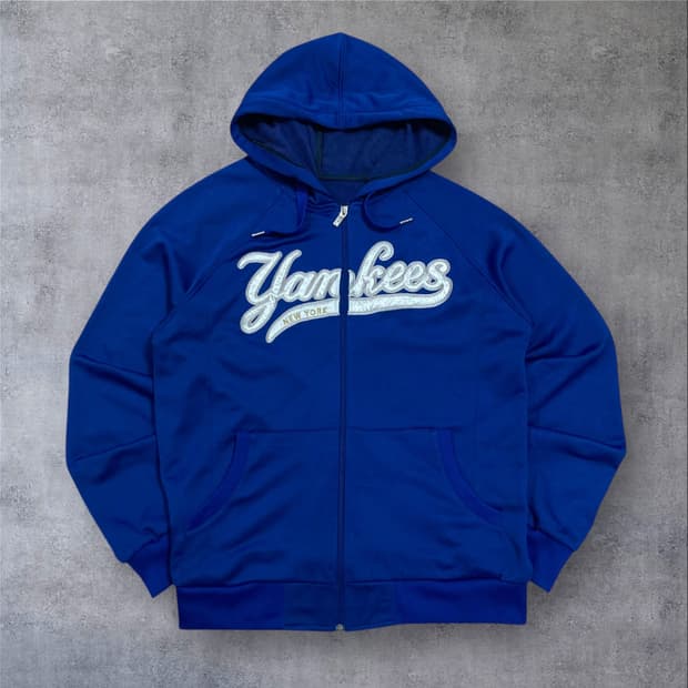 MLB 00s 뉴욕양키스 블루 후드 집업