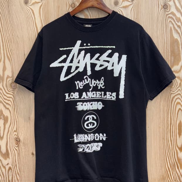 스투시 월드투어 티셔츠 