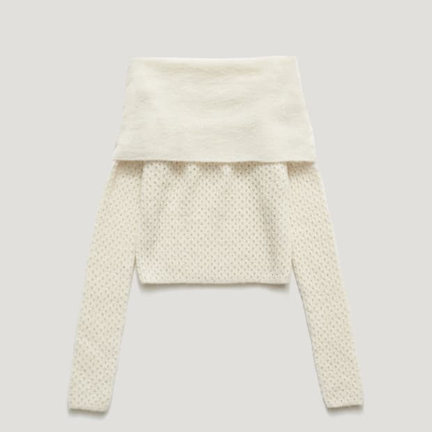 파르벵 뮤트 니트 MUTE ALPACA KNIT OFF-SHOULDER