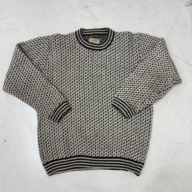 80’s LL Bean Bird eye wool Sweater.