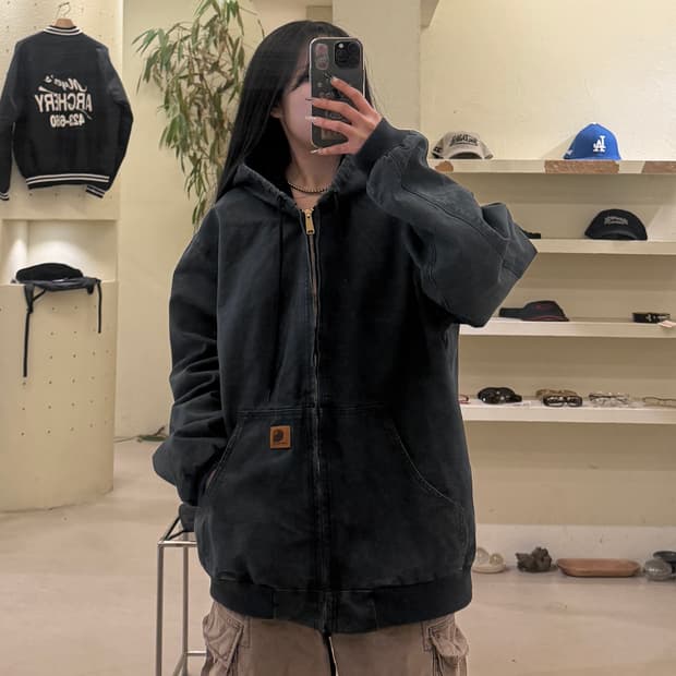 칼하트 j25 액티브 차콜 워크 자켓 U635