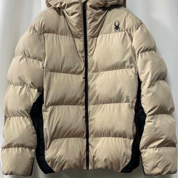 스파이더 베이지 프리마로프트 패딩 자켓