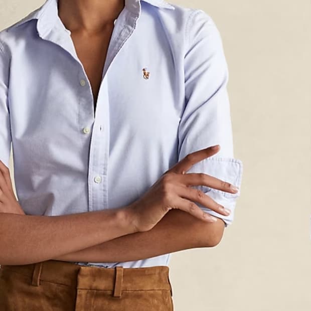 [신형QR]폴로랄프로렌 슬림핏 코튼 옥스포드 셔츠