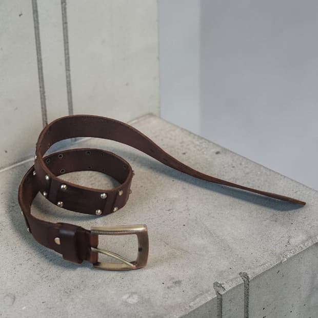 BUCKAROO 버커루 황동 버클 통가죽 벨트