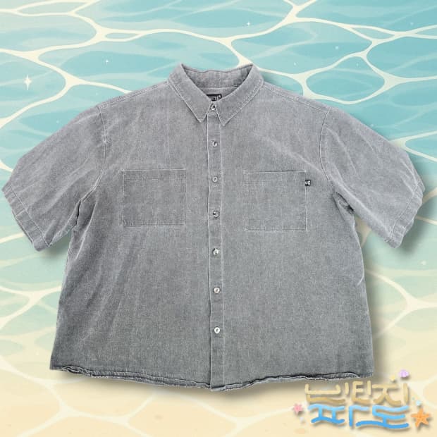 2XL 퍼스텝 피그먼트 루즈핏 반팔셔츠