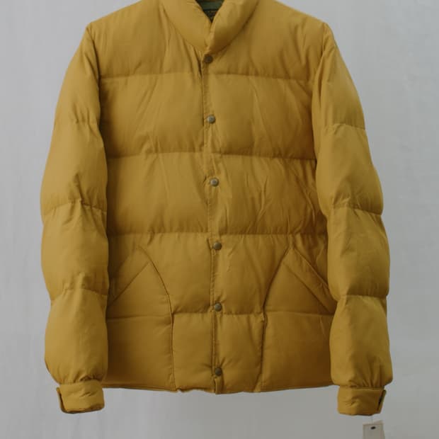 rrl 퀼트 립스탑 재킷 다운 패딩 L