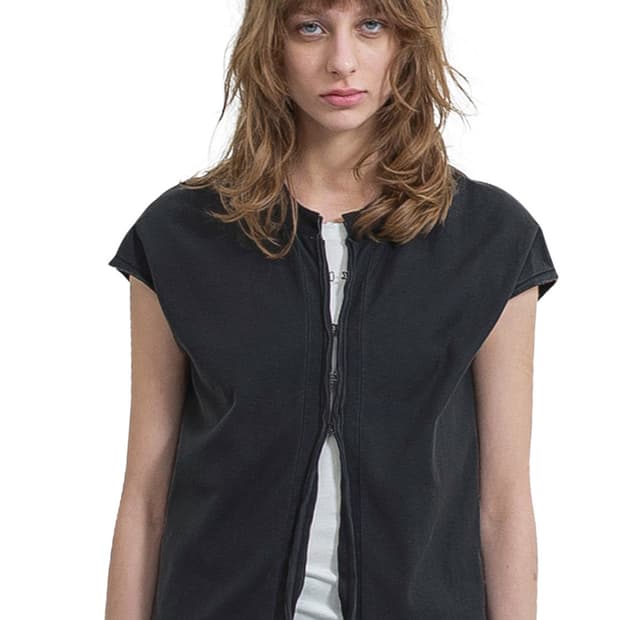 [F]퍼버즈 26ss Front Lock 슬리스브리스 티/그레이