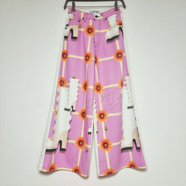 로에베 LOEWExAnthea Hamilton 콜라보 팬츠 (실측참고)