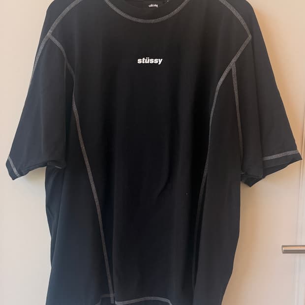 스투시 (STUSSY)웨이브 코튼 크루 티셔츠