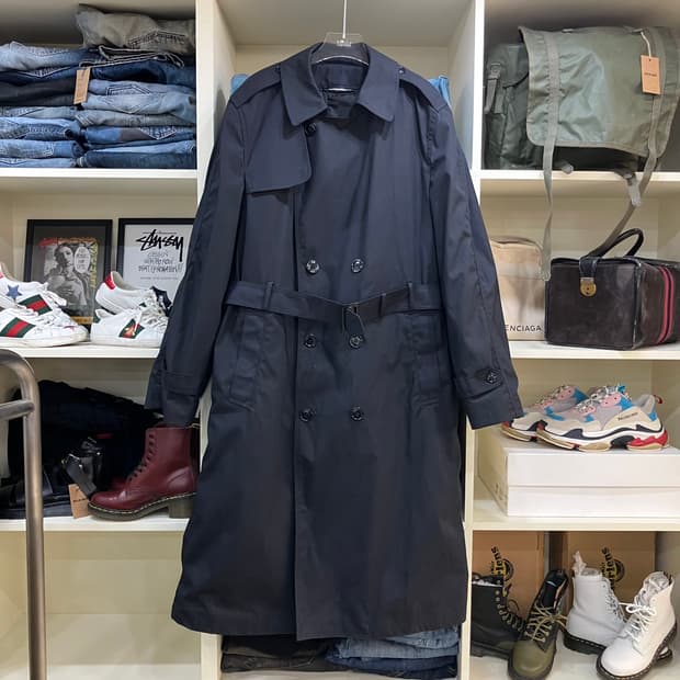 네이비 트렌치 군용코트 42L