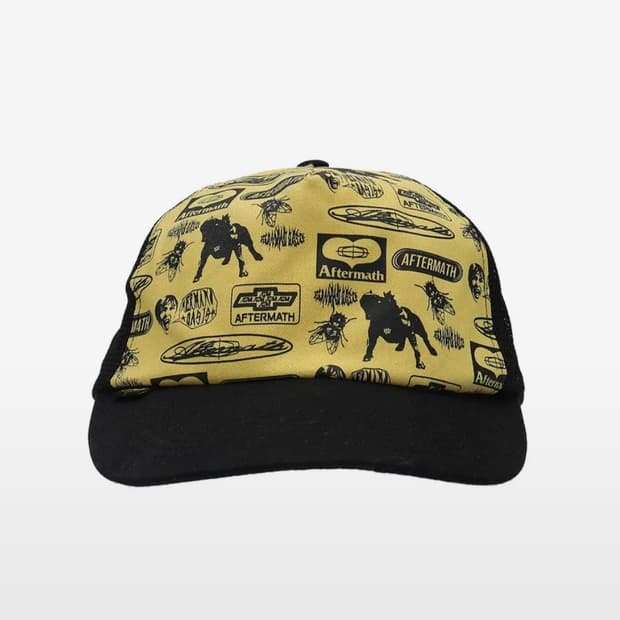 애프터매스 FULL PRINT MESH CAP [BLACK]