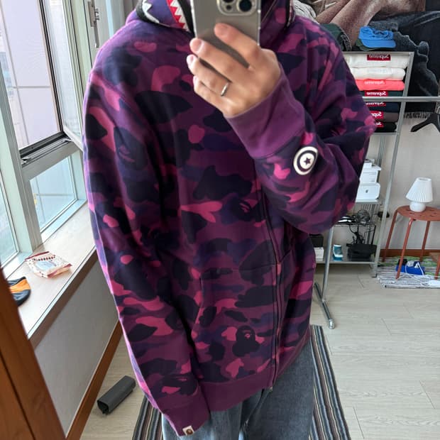 xxl 베이프 샤크 후드집업