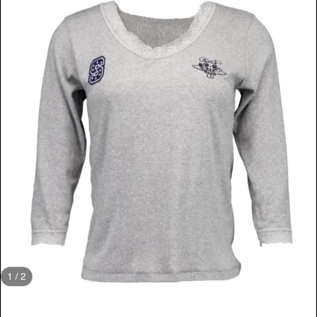 샬롬클럽 레이스 탑 그레이