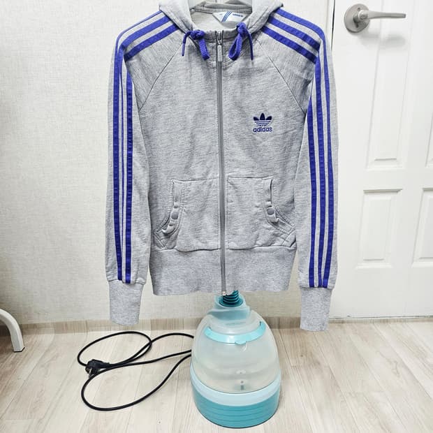 (90)S☆초대장급☆아디다스 파이어버드 백로고[회색퍼플] 트랙탑 후드져지