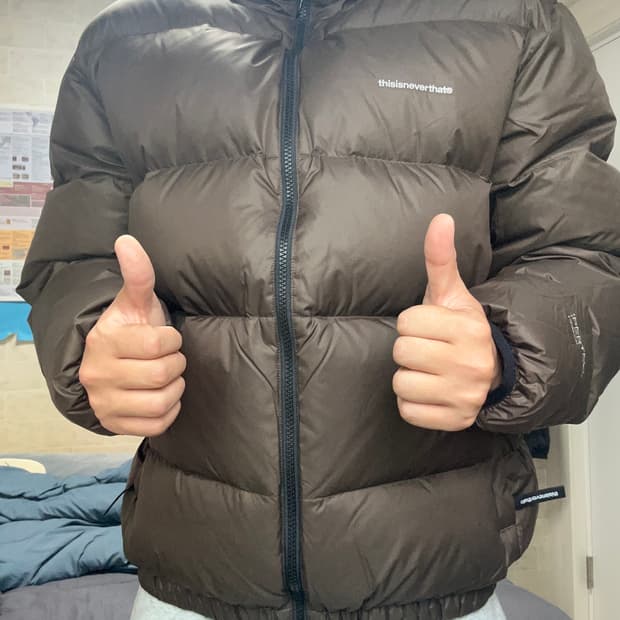 디스이즈네버댓 패딩 브라운(M)