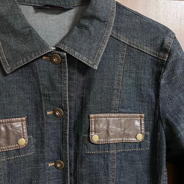 빈티지 데님 자켓 셔츠