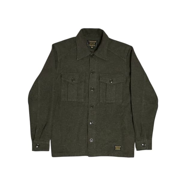 네이버후드 CPO 밀리터리 셔츠 자켓 카키