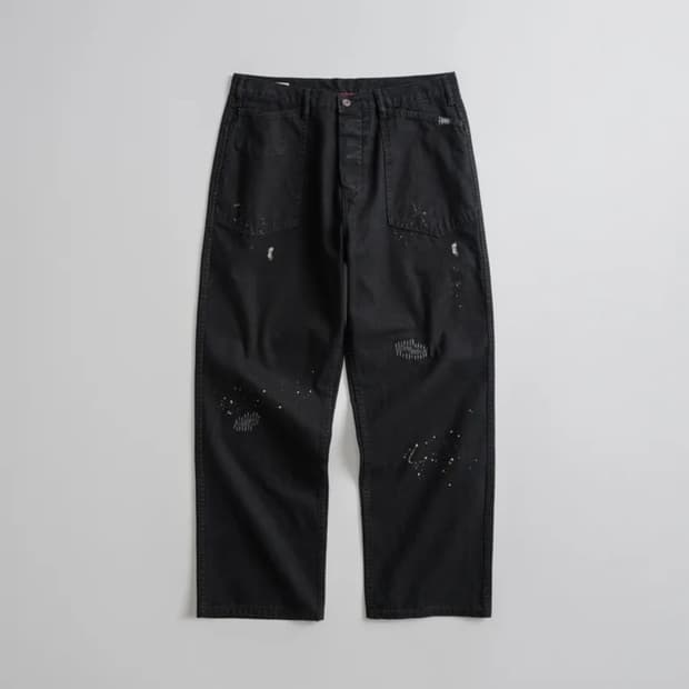 비헤비어 M35 TROUSER 워시드 블랙