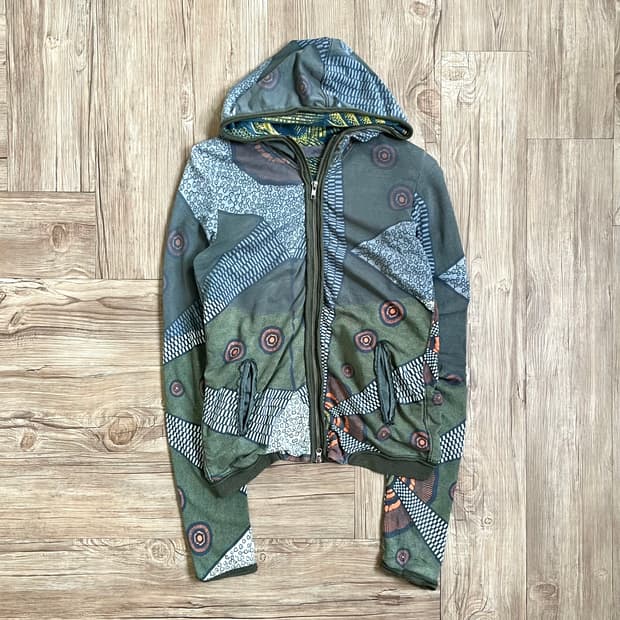 JNBY 아트 후드집업