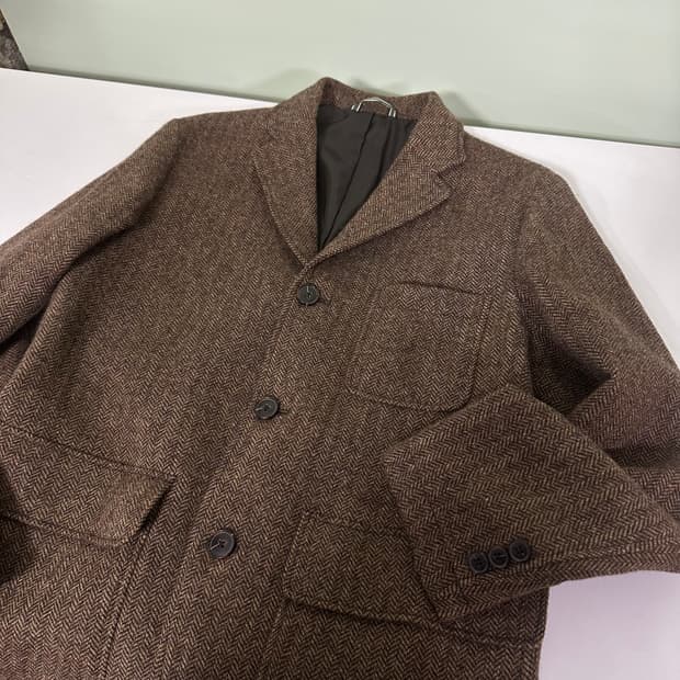 95 GGIO2 지오투 브라운 헤링본 블레이저
