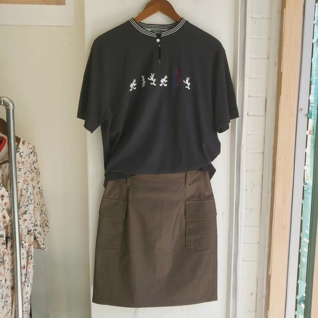 Green clubs 90's 루니툰 벅스버니 반팔티