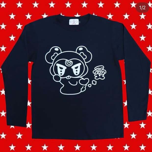 Momentel 블랙 긴팔 티셔츠