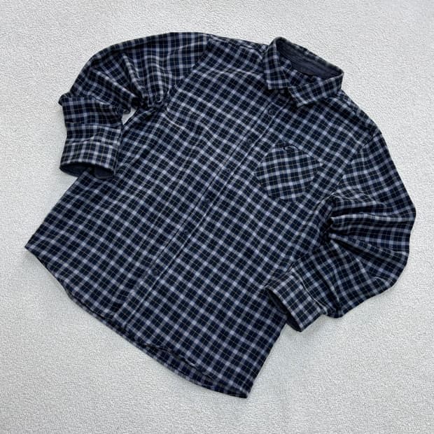 105 K2 체크 패턴 남성 셔츠 0403E