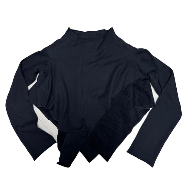 꼼데가르송 쉐입 이레귤러 프릴 맨투맨