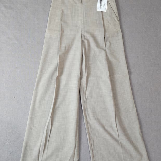 파사드패턴 썸머 울 와이드 팬츠 새상품