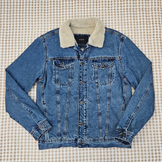 자라 양털 쉐르파 데님 자켓 남자100