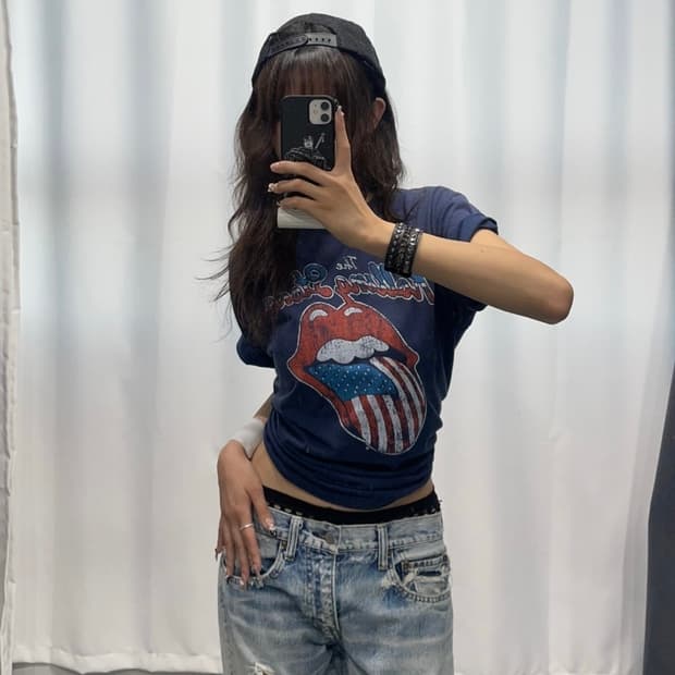 🎸The Rolling Stones 네이비 티셔츠🎸