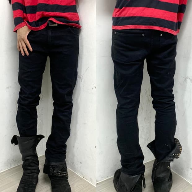 (5Zip Five)Chic Mood Slim Fit Black Pant