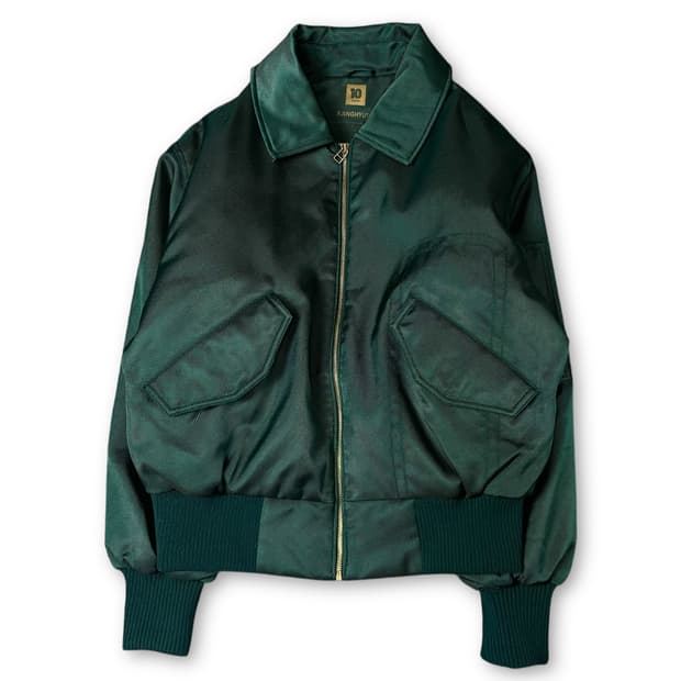 탑텐X강혁 소로나볼 MA-1 딥그린 카라 자켓 L