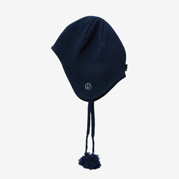 언더커버 울 니트 캡 네이비