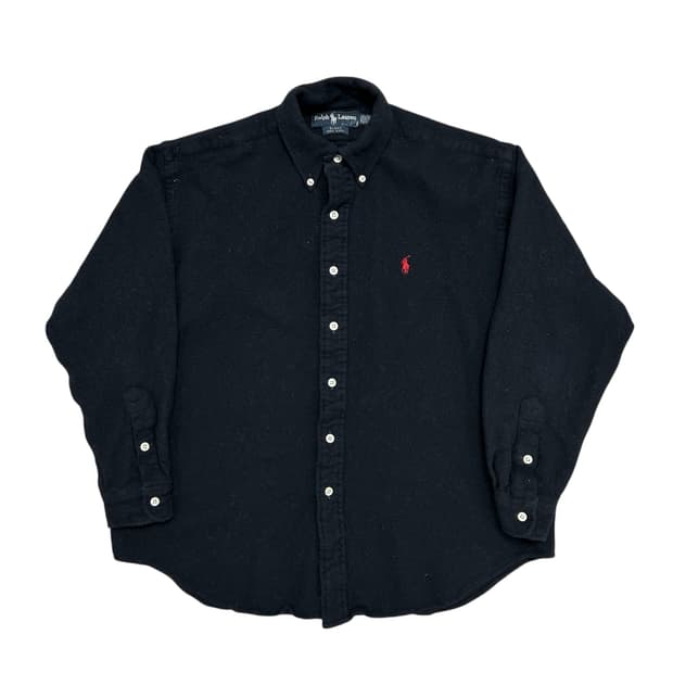 폴로 블랙 블레이크 울 셔츠(L)