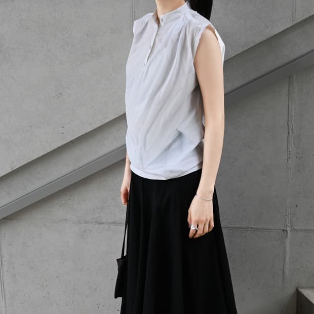 3.1 Phillip Lim Mock Neck Sleeveless Top
