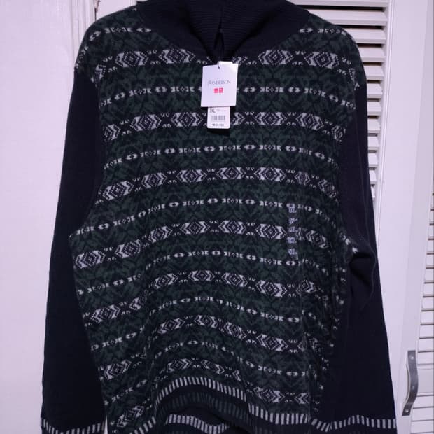 새거 3XL JW앤더슨 x 유니클로 램스울 터틀넥