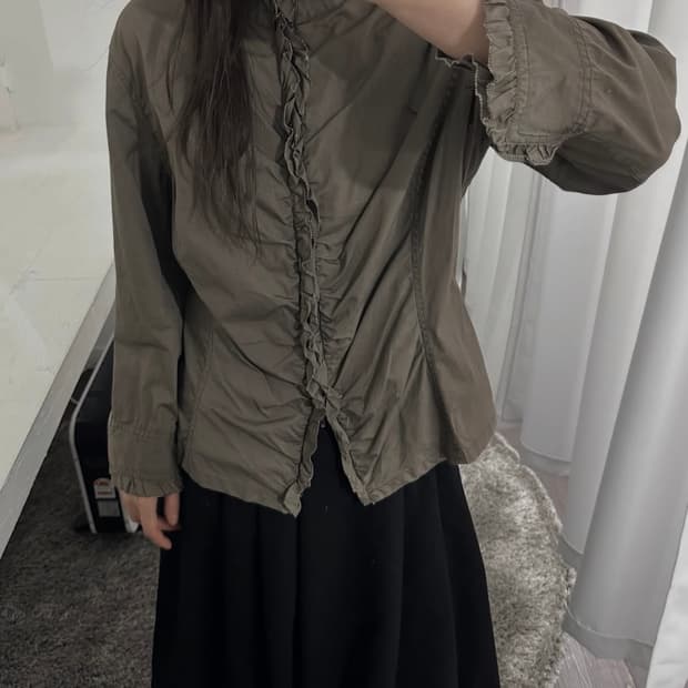 kumikyoku shirring twoway jacket