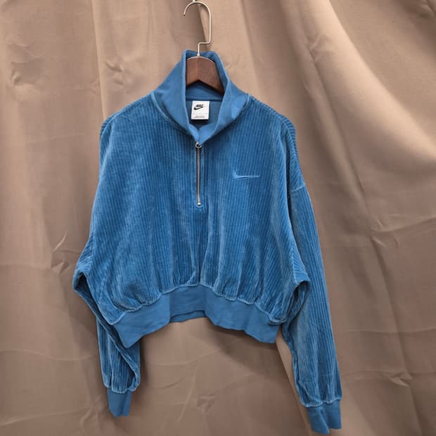 나이키 벨루어 코듀로이 크롭 후드  L