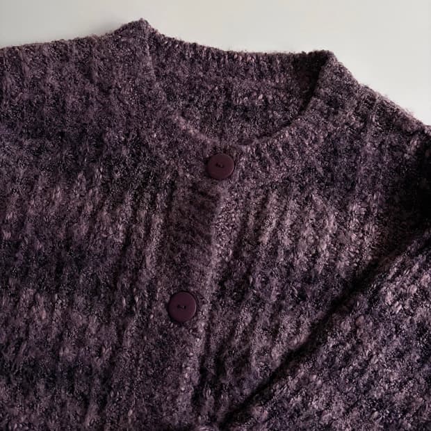 stripe loose cardigan