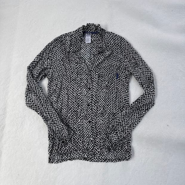 S 켈빈클라인 흑뱀 무늬 셔츠 0227T