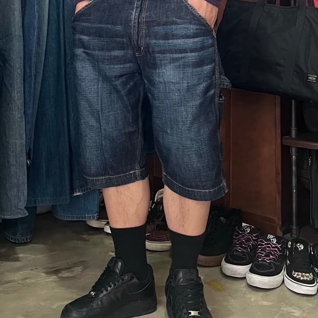 Carhartt 데님 숏팬츠 34